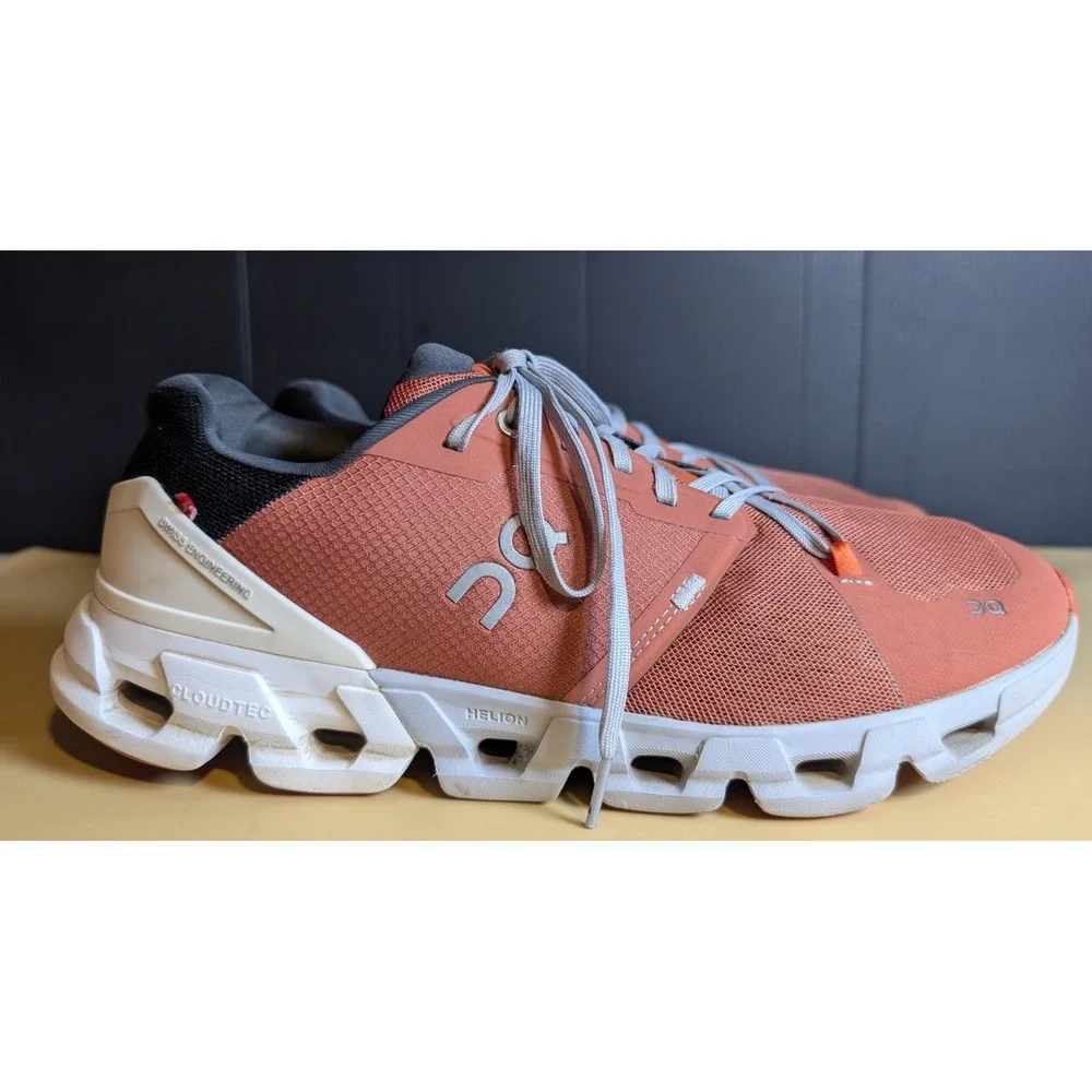 On Running Men's Cloudmonster Running Shoes Coral Size 11 Good